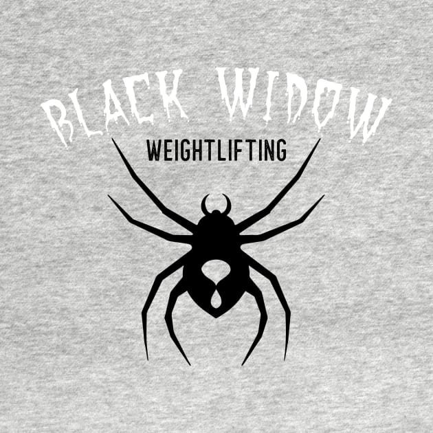 black widow weightlifing by Tees by Cinny